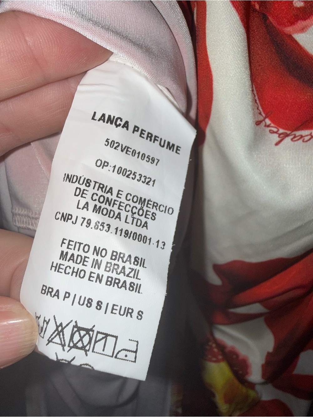 Lanca Perfume Red Orchid Floral Maxi Dress size S - Picture 8 of 9